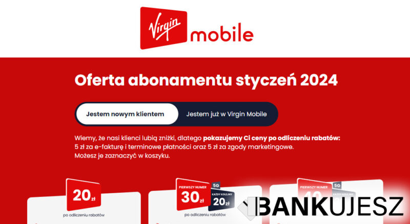 Virgin Mobile – Oferta abonamentu styczeń 2024
