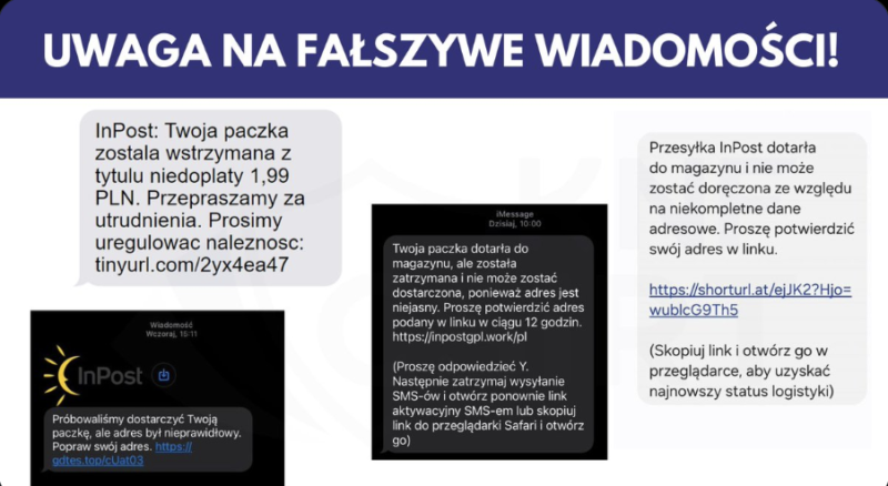 KNF kolejny raz ostrzega przed wiadomościami z InPostu!